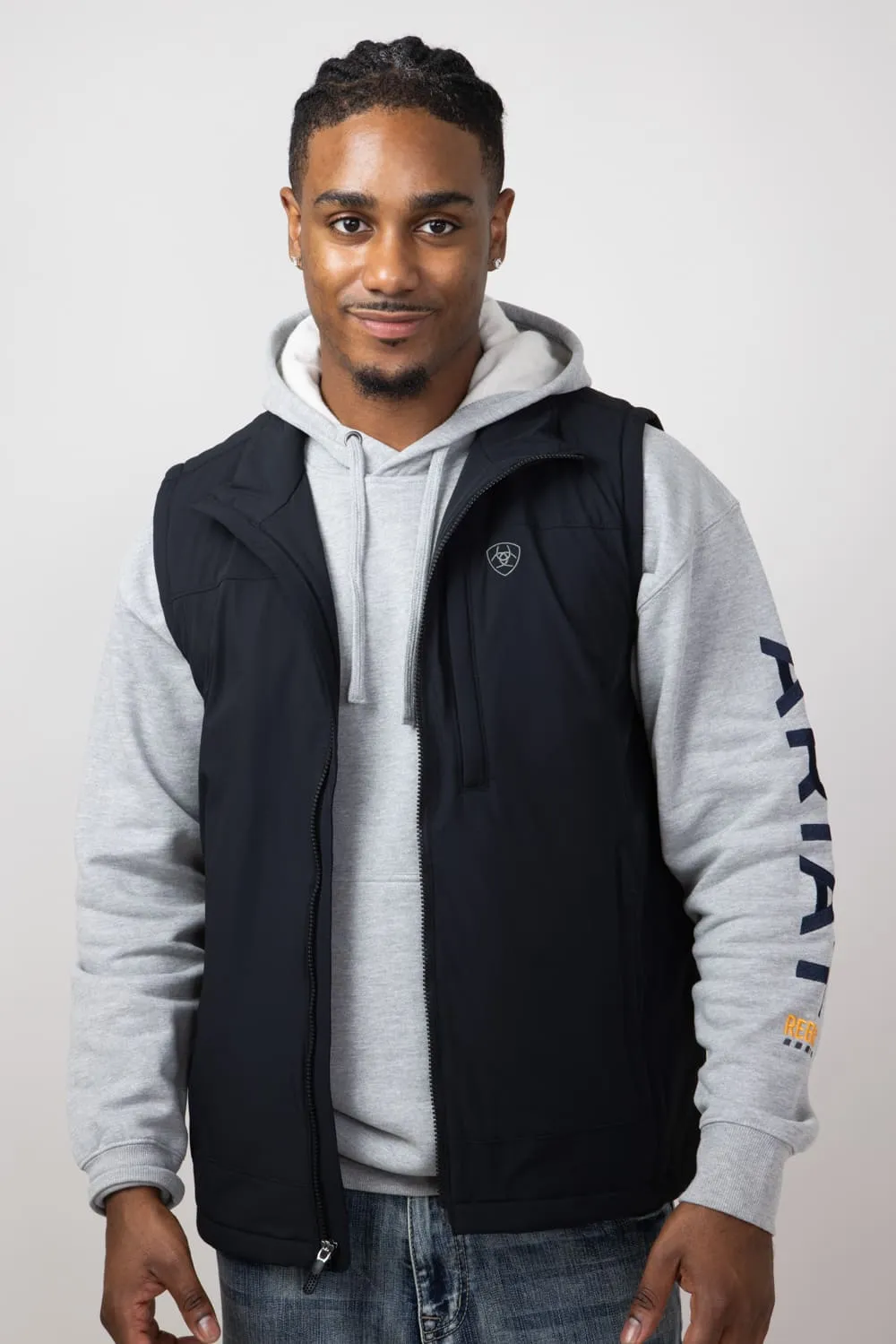 Ariat Pioneer StretchShell Vest for Men in Black | 10051992-BLACK sold by Glik’s product image thumbnail 3