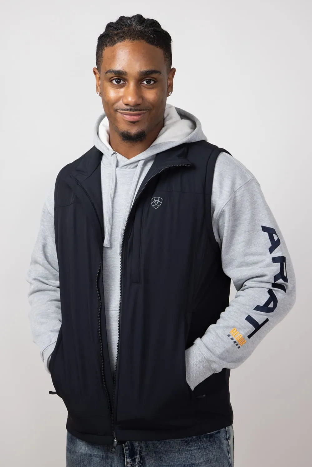 Ariat Pioneer StretchShell Vest for Men in Black | 10051992-BLACK sold by Glik’s product image thumbnail 5