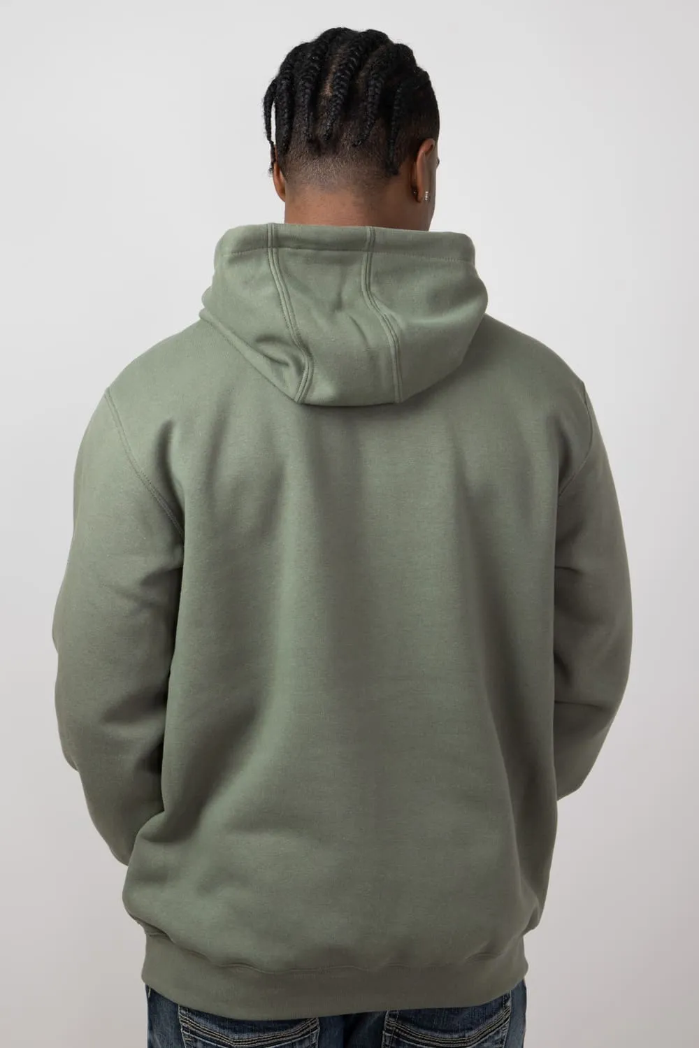 Carhartt Rain Defender Loose Fit Midweight Logo Graphic Sweatshirt for Men in Dusty Olive | 106793-DOV-OLIVE sold by Glik’s product image thumbnail 2