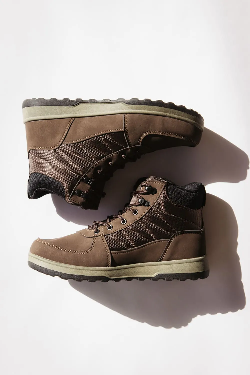 Weatherproof Vintage Steven Lace Boots for Men in Chocolate | STEVEN-CHOCOLATE sold by Glik’s