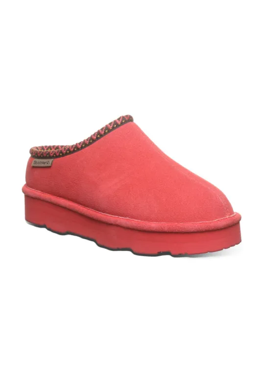 Bearpaw Martis Platform Slipper Clogs for Women in Guava | 3038W-628 GUAVA sold by Glik’s