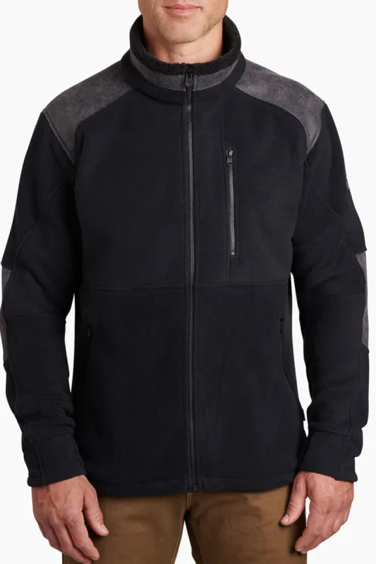 Kuhl Alpenwurx Fleece Zip Up Jacket for Men in Black | 3173-BLACK sold by Glik’s