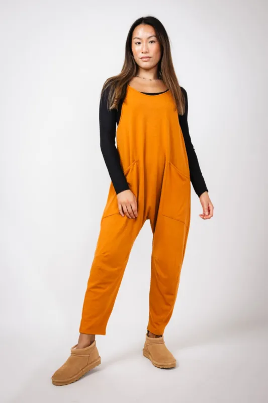 Moa Moa Outer Pocket Onesie for Women in Butterscotch | MDB952-FPI-BUTTERSCOTCH sold by Glik’s