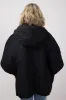 Quilted Puffer Poncho for Women in Black | QCM420013-BLACK sold by Glik’s