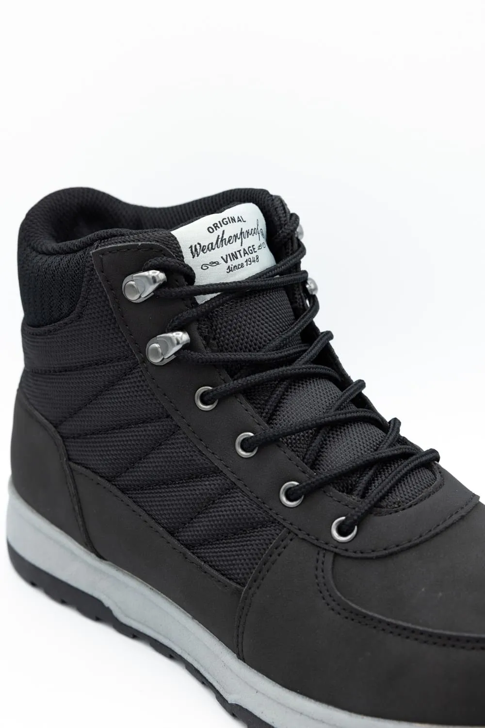 Weatherproof Vintage Steven Lace Boots for Men in Black | STEVEN-BLACK sold by Glik’s product image thumbnail 2