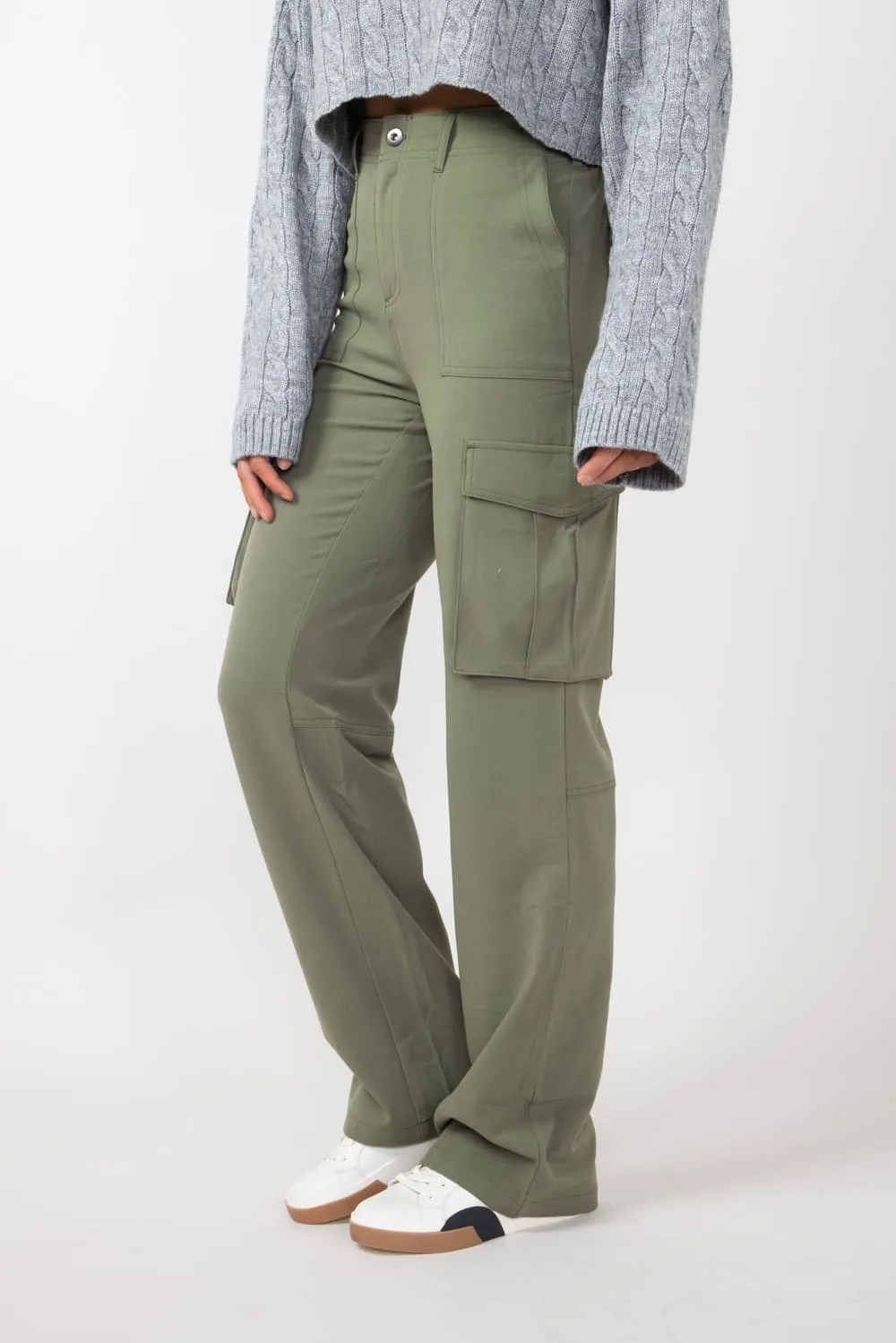 Love Tree Cargo Pants for Women in Olive | 6949PN-OLIVE sold by Glik’s product image thumbnail 4