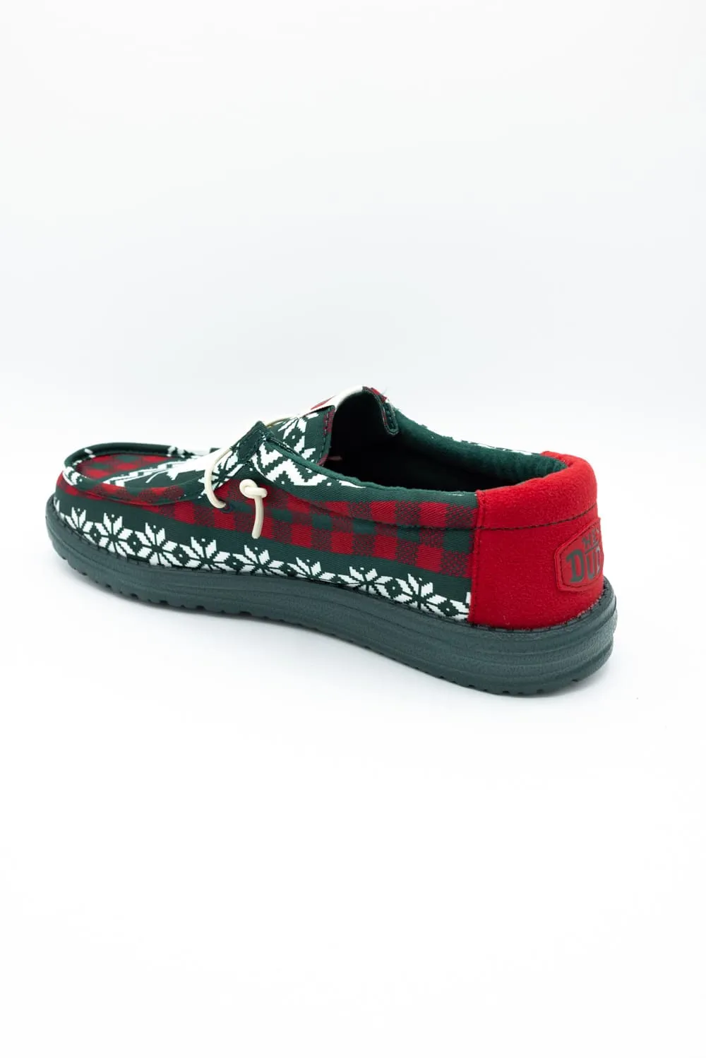 HEYDUDE Men’s Wally Holiday Cheers Shoes in Ugly Sweater Green | 41862-3U7 sold by Glik’s product image thumbnail 5
