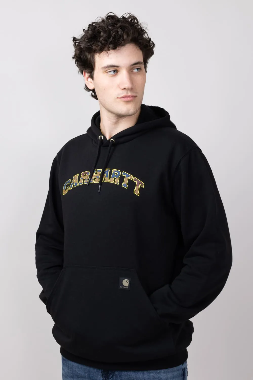 Carhartt Loose Fit Midweight Camo Logo Graphic Sweatshirt for Men in Black | 106389-N04-BLACK sold by Glik’s product image thumbnail 4