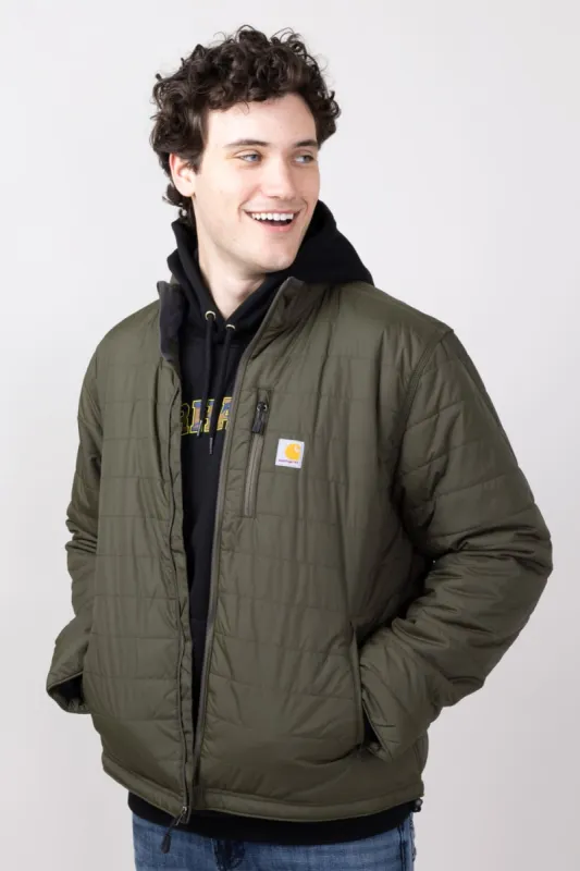 Carhartt Rain Defender Insulated Rain Jacket for Men in Moss | 102208-MOS-MOSS sold by Glik’s