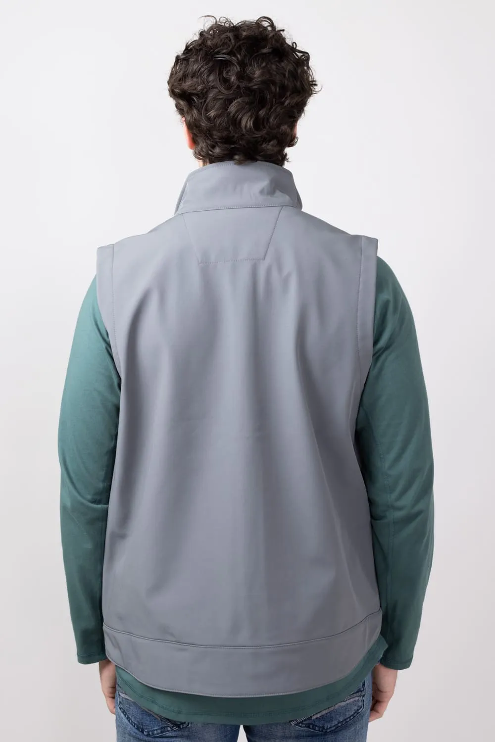 Carhartt Rain Defender Softshell Vest for Men in Steel | 106439-STL-STEEL sold by Glik’s product image thumbnail 2