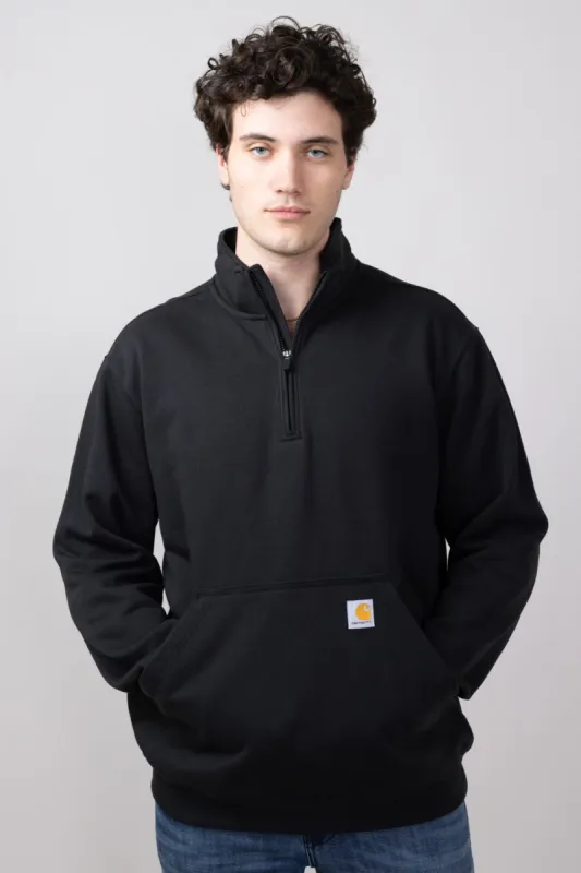 Carhartt Midweight Quarter Zip Sweatshirt for Men in Black | 105294-BLK-BLACK sold by Glik’s