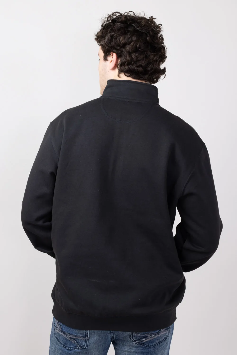 Carhartt Midweight Quarter Zip Sweatshirt for Men in Black | 105294-BLK-BLACK sold by Glik’s product image thumbnail 2