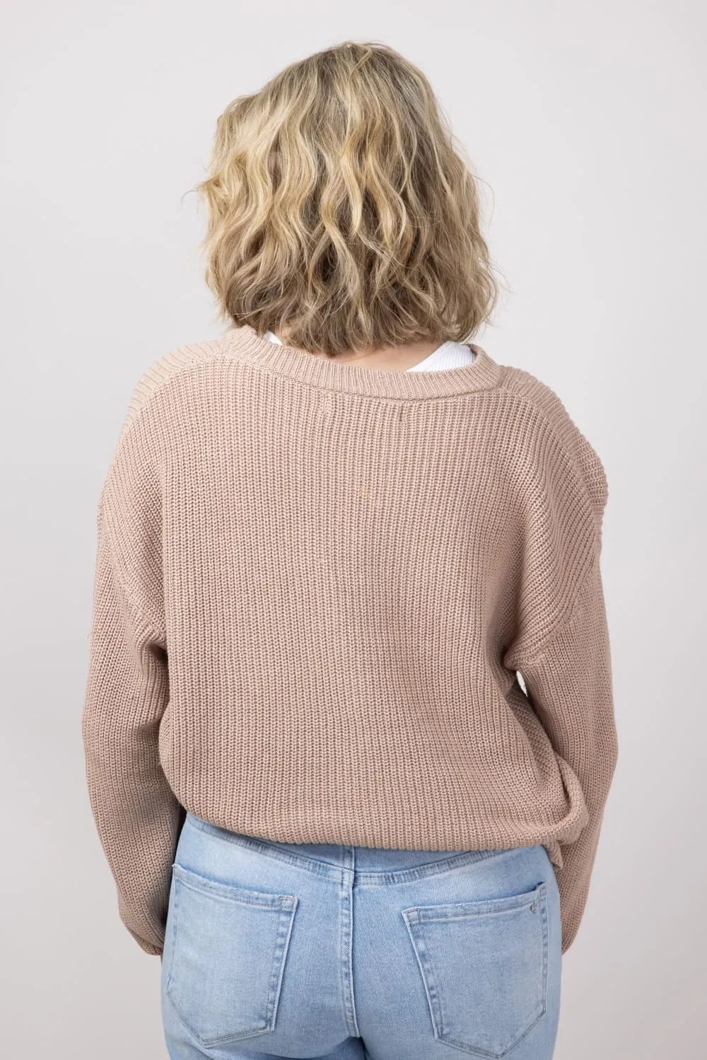 Simply Southern Mama Sweater for Women in Light Brown | PP-0224-SWTR-KNT-MAMA sold by Glik’s product image thumbnail 2