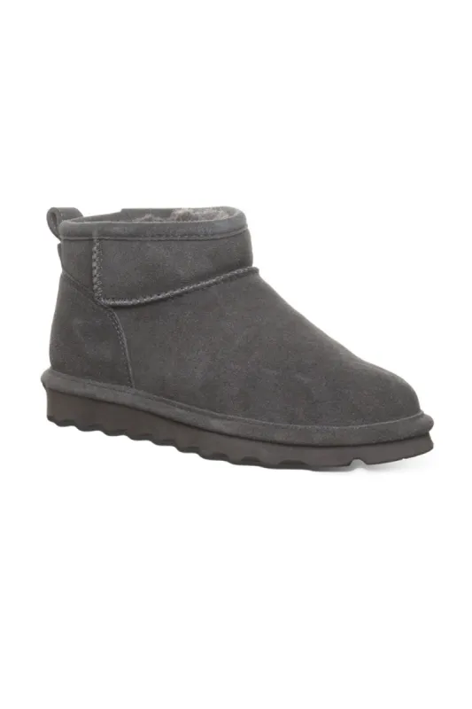 Bearpaw Shorty Wide Ankle Booties for Women in Graphite | 2860W-060 GRAPHITE sold by Glik’s