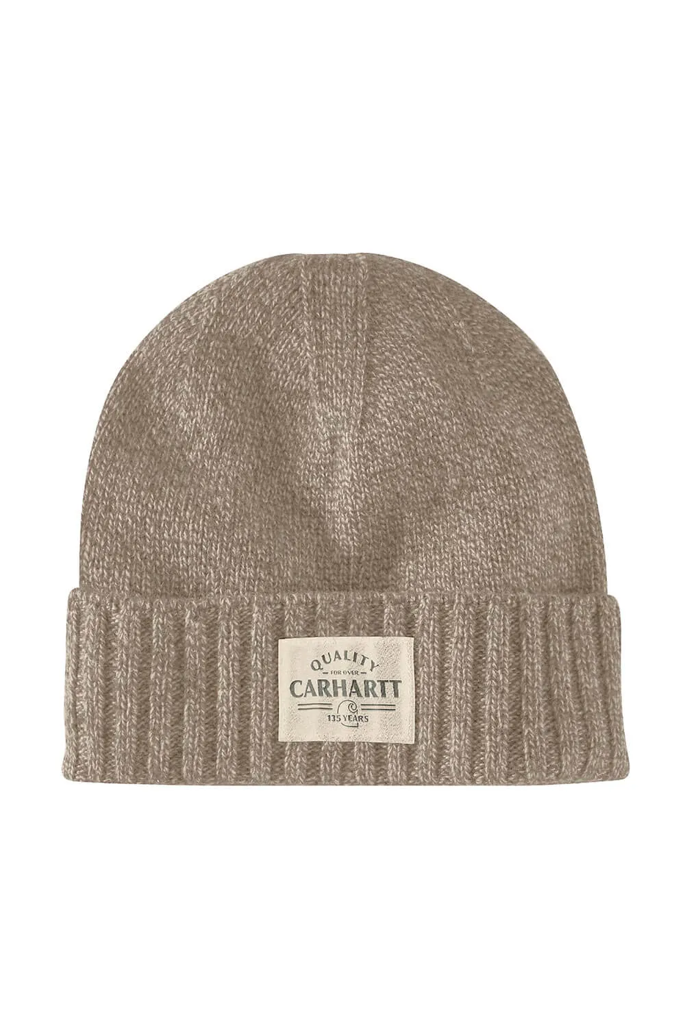 Carhartt Wool Quality Patch Beanie in Flaxseed Tan | 106337-B88-FLAX sold by Glik’s