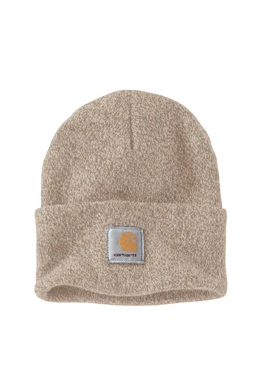 Carhartt Knit Cuff Beanies in Oat Milk Marl | A18-B88 sold by Glik’s