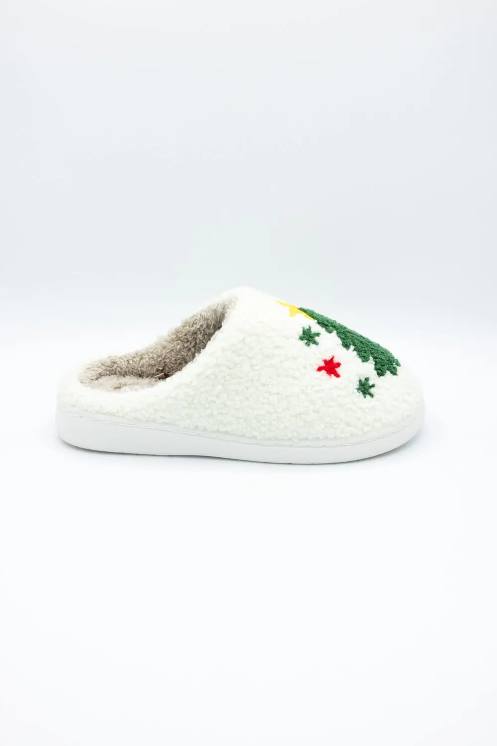 MIA Christmas Tree Slippers for Women in Cream | GS1412401-XMASTREE sold by Glik’s product image thumbnail 4