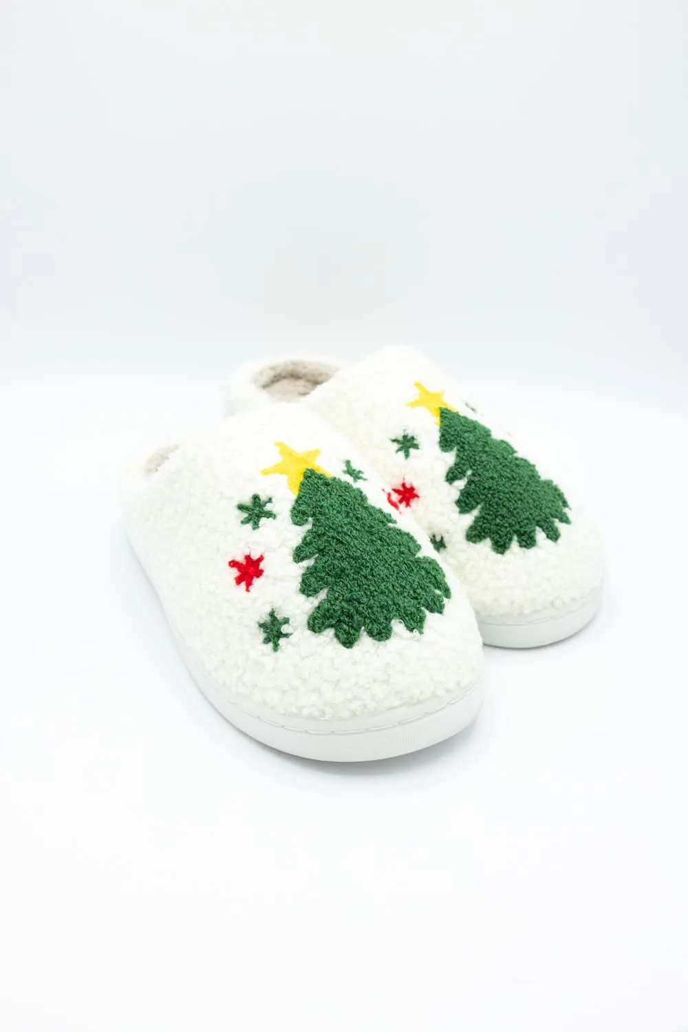 MIA Christmas Tree Slippers for Women in Cream | GS1412401-XMASTREE sold by Glik’s
