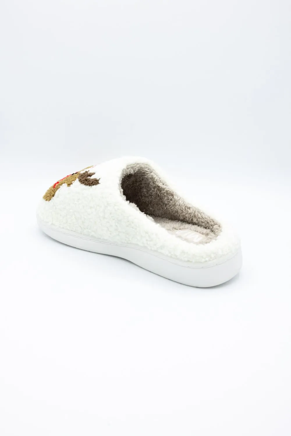 MIA Christmas Reindeer Slippers for Women in Cream | GS1412401-REINDEER sold by Glik’s product image thumbnail 5