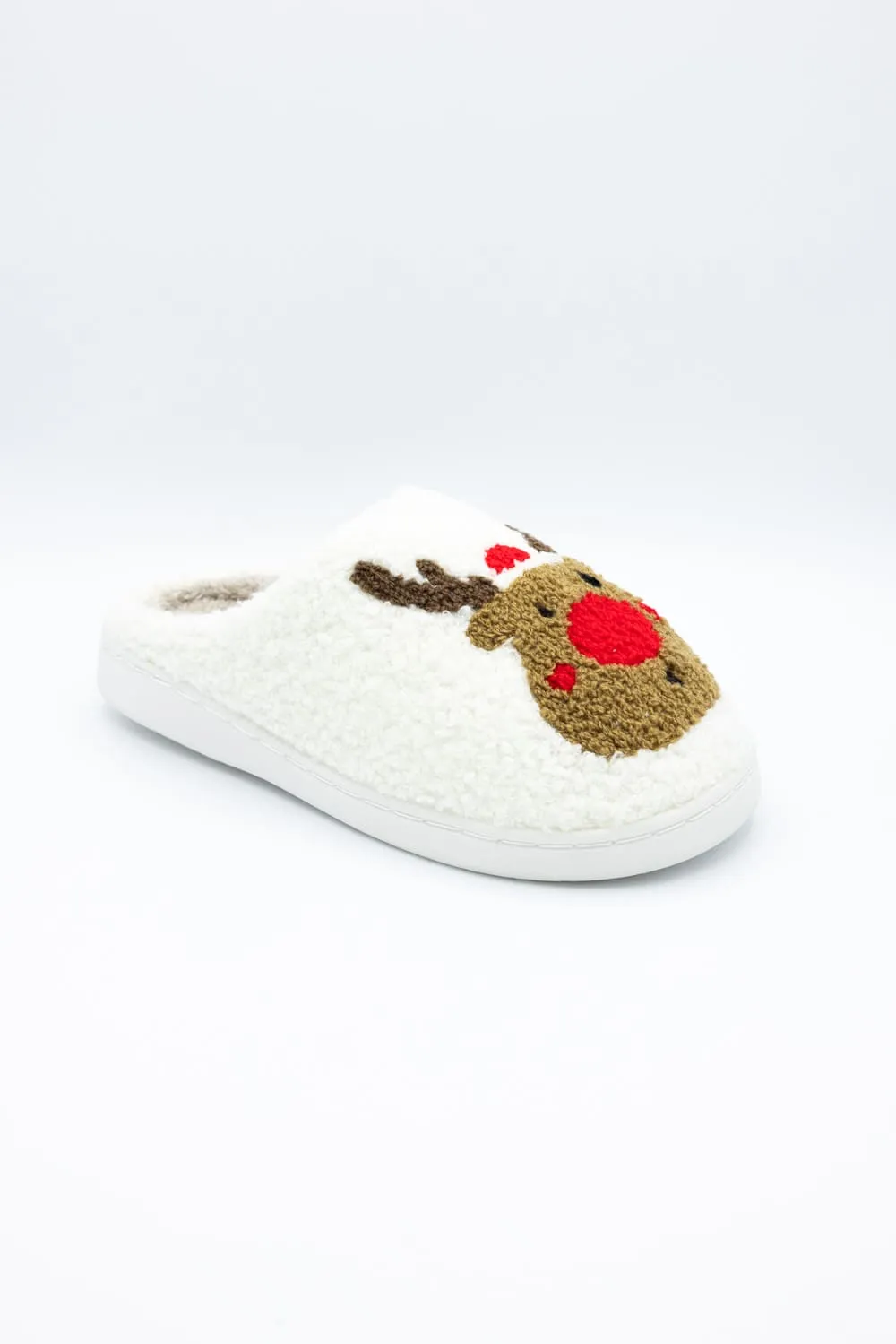 MIA Christmas Reindeer Slippers for Women in Cream | GS1412401-REINDEER sold by Glik’s product image thumbnail 3