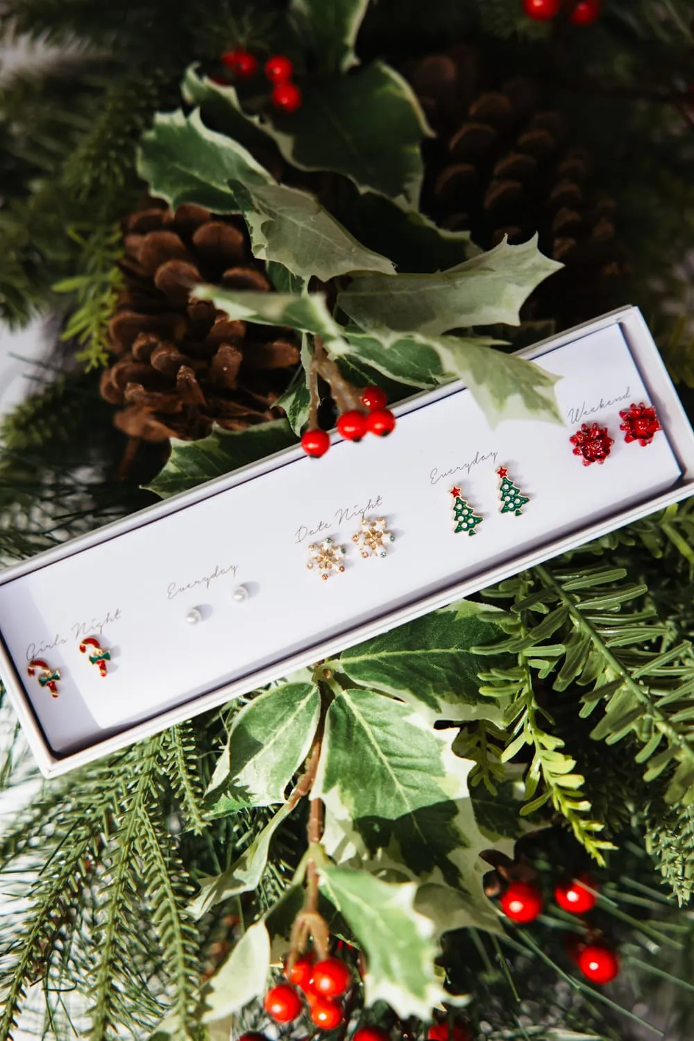 Holiday Earrings Gift Box Set | ED10519-RED sold by Glik’s