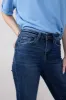 Vervet High Rise Dark Wash Trousers Hem Bootcut Jeans for Women | T6501 sold by Glik’s