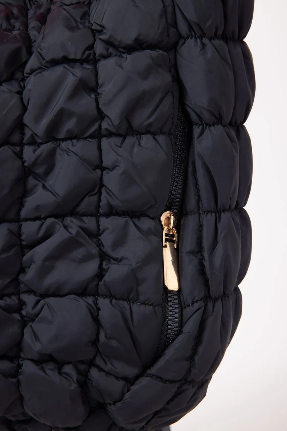 Large Quilted Puffer Bag for Women in Black | EG10279-BLACK sold by Glik’s product image thumbnail 2