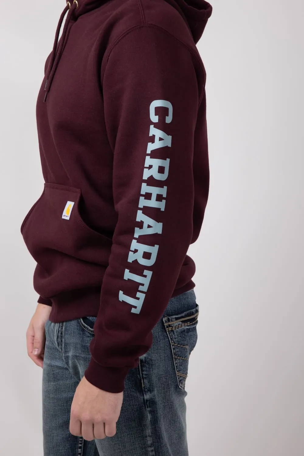Carhartt 1889 Rain Defender Loose Fit Midweight Logo Graphic Sweatshirt for Men in Port | 106388-PRT-PORT sold by Glik’s product image thumbnail 3