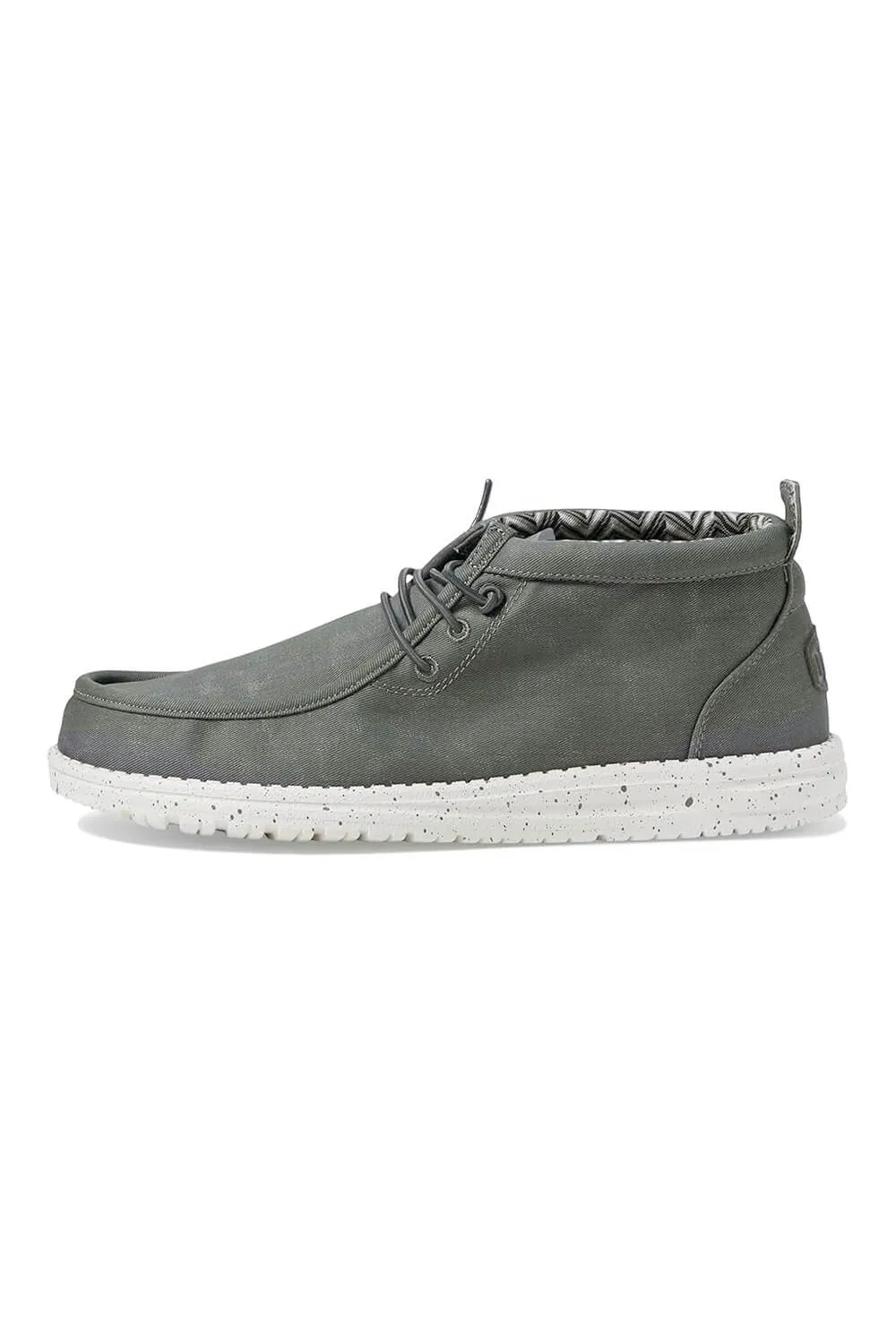 HEYDUDE Men’s Wally Mid Canvas Booties in Grey | 40701-030 sold by Glik’s product image thumbnail 2