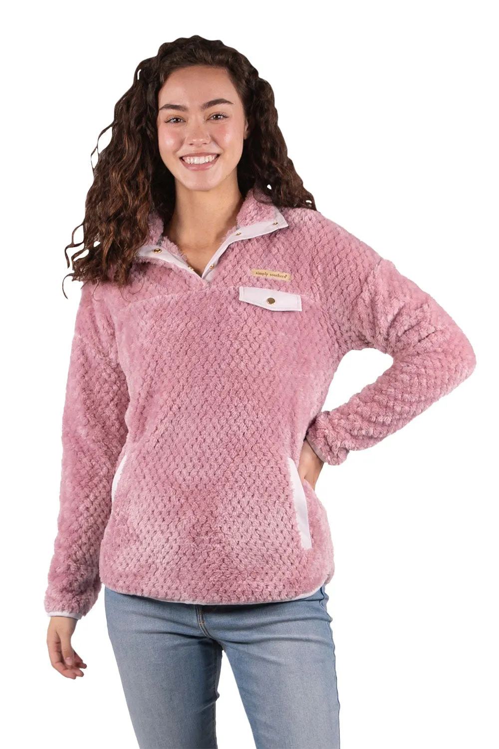 Simply Southern Simply Soft Pullover for Women in Pink | PP-0322-SIMPLYSOFTPULL-DAWN sold by Glik’s