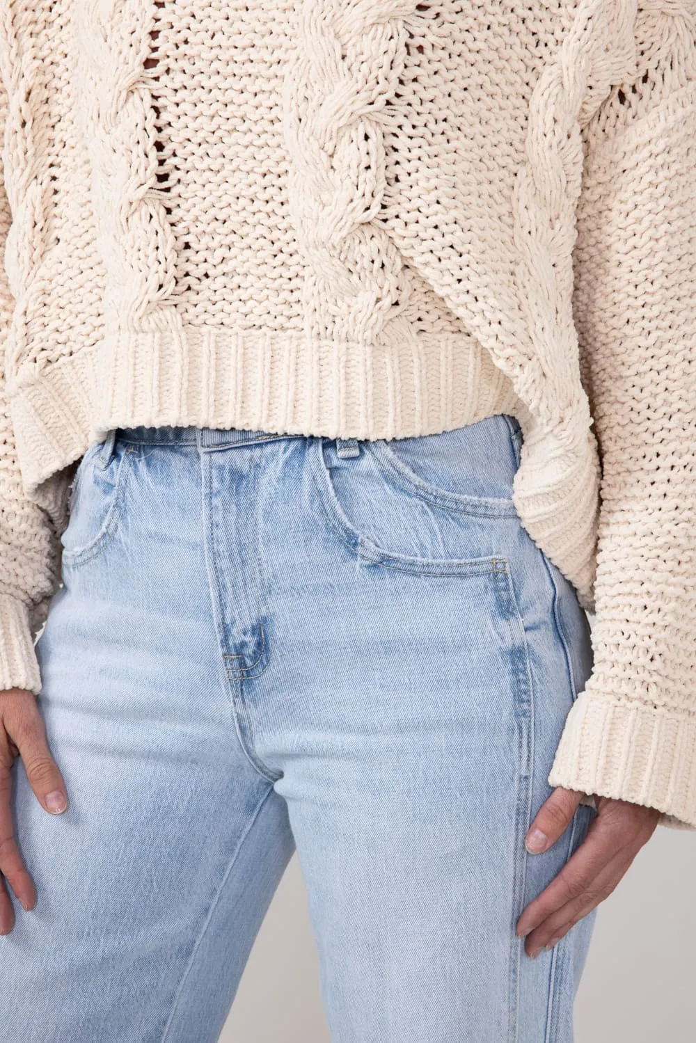 Vervet High Rise Baggy Wide Jeans for Women | T6515 sold by Glik’s product image thumbnail 3