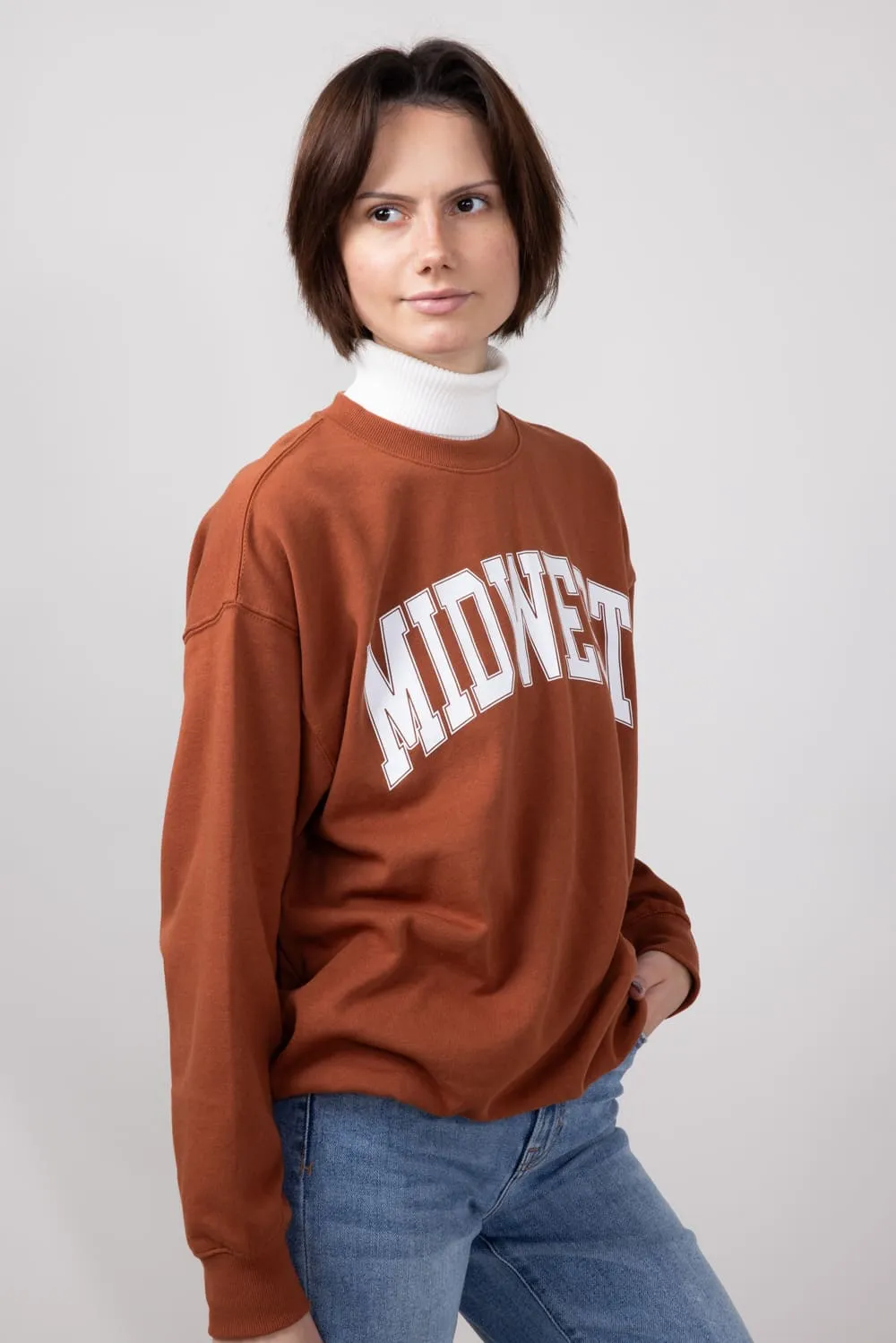 1897 Active Midwest Sweatshirt for Women in Rust | GT852-RUST sold by Glik’s product image thumbnail 4