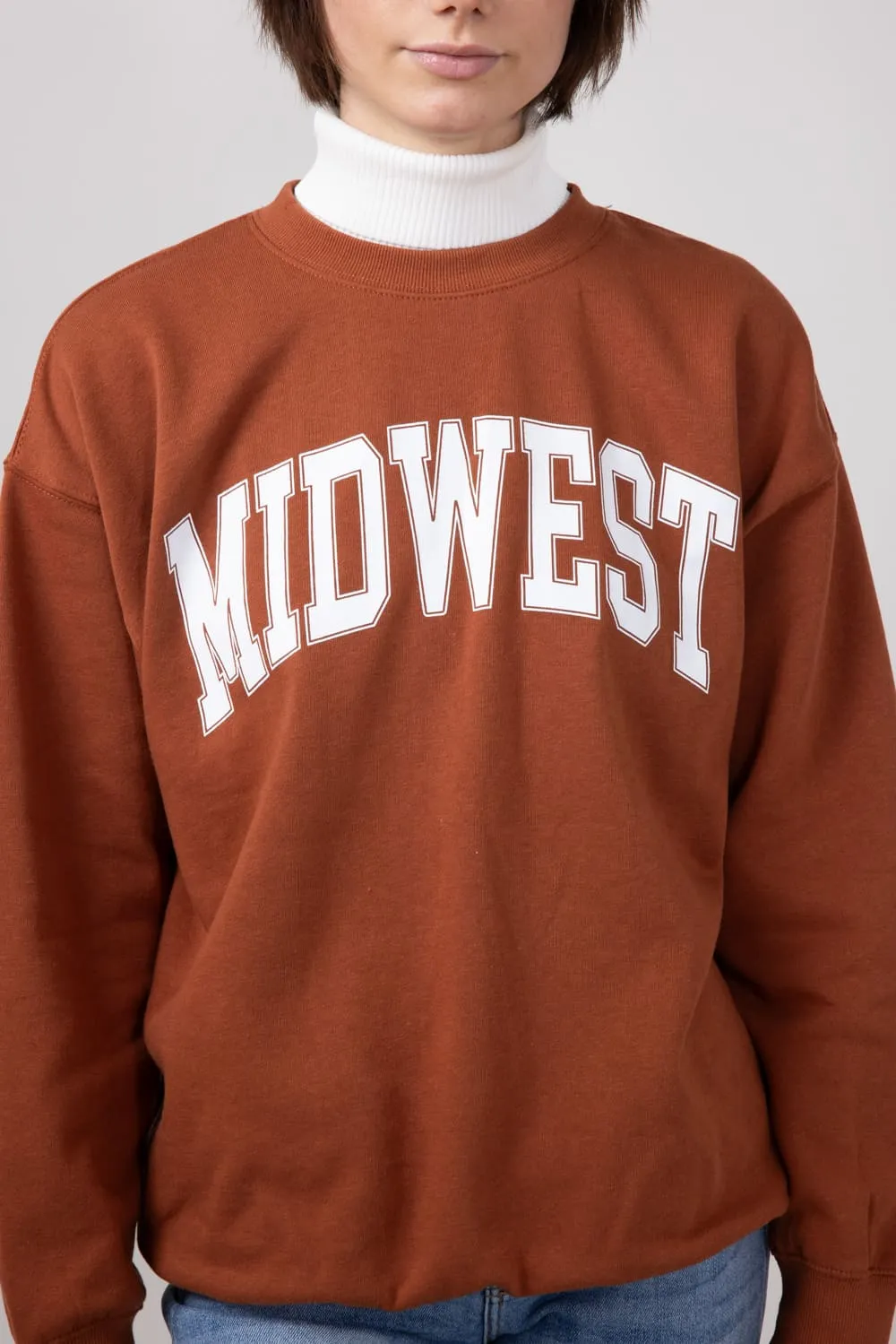1897 Active Midwest Sweatshirt for Women in Rust | GT852-RUST sold by Glik’s product image thumbnail 3