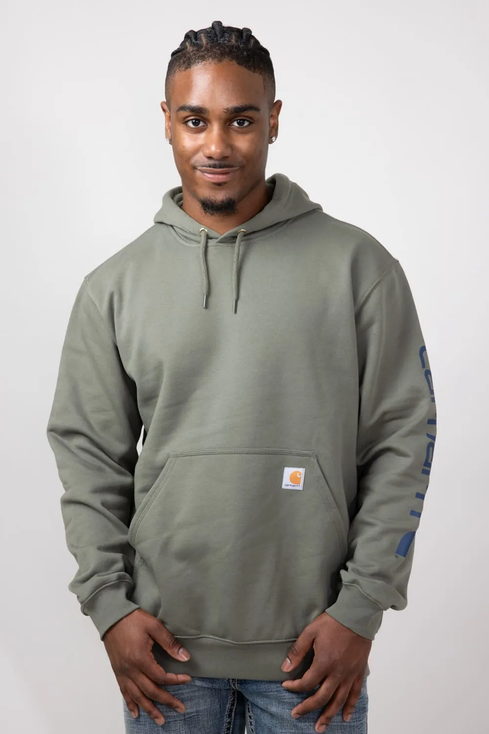 Carhartt Loose Fit Graphic Hoodie for Men in Dusty Olive | K288-DOV-OLIVE sold by Glik’s