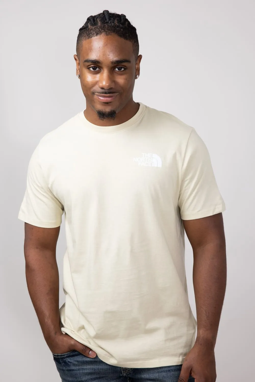 The North Face Box Logo T-Shirt for Men in Gravel | NF0A812H-8X2-TAN sold by Glik’s product image thumbnail 2