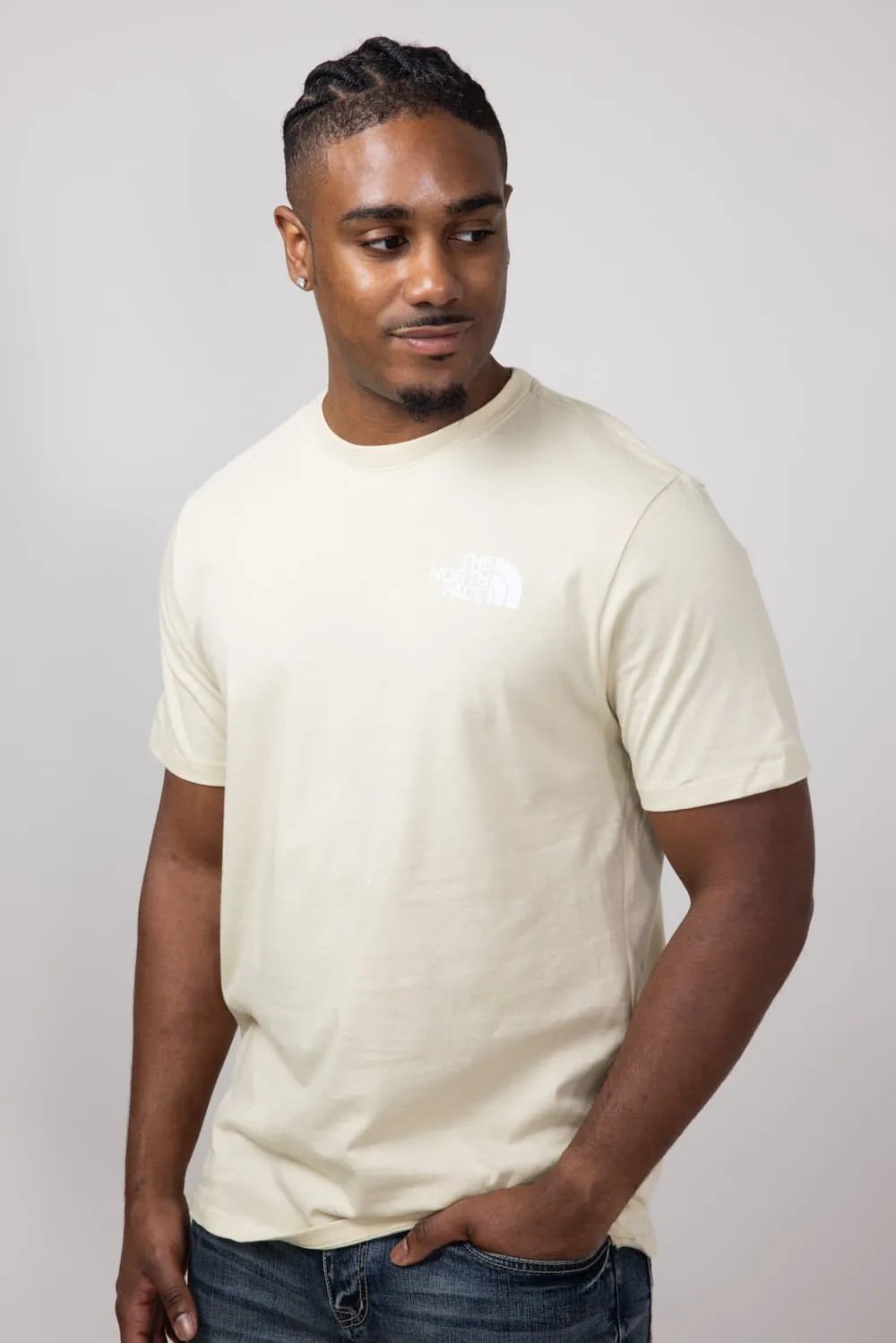 The North Face Box Logo T-Shirt for Men in Gravel | NF0A812H-8X2-TAN sold by Glik’s product image thumbnail 4
