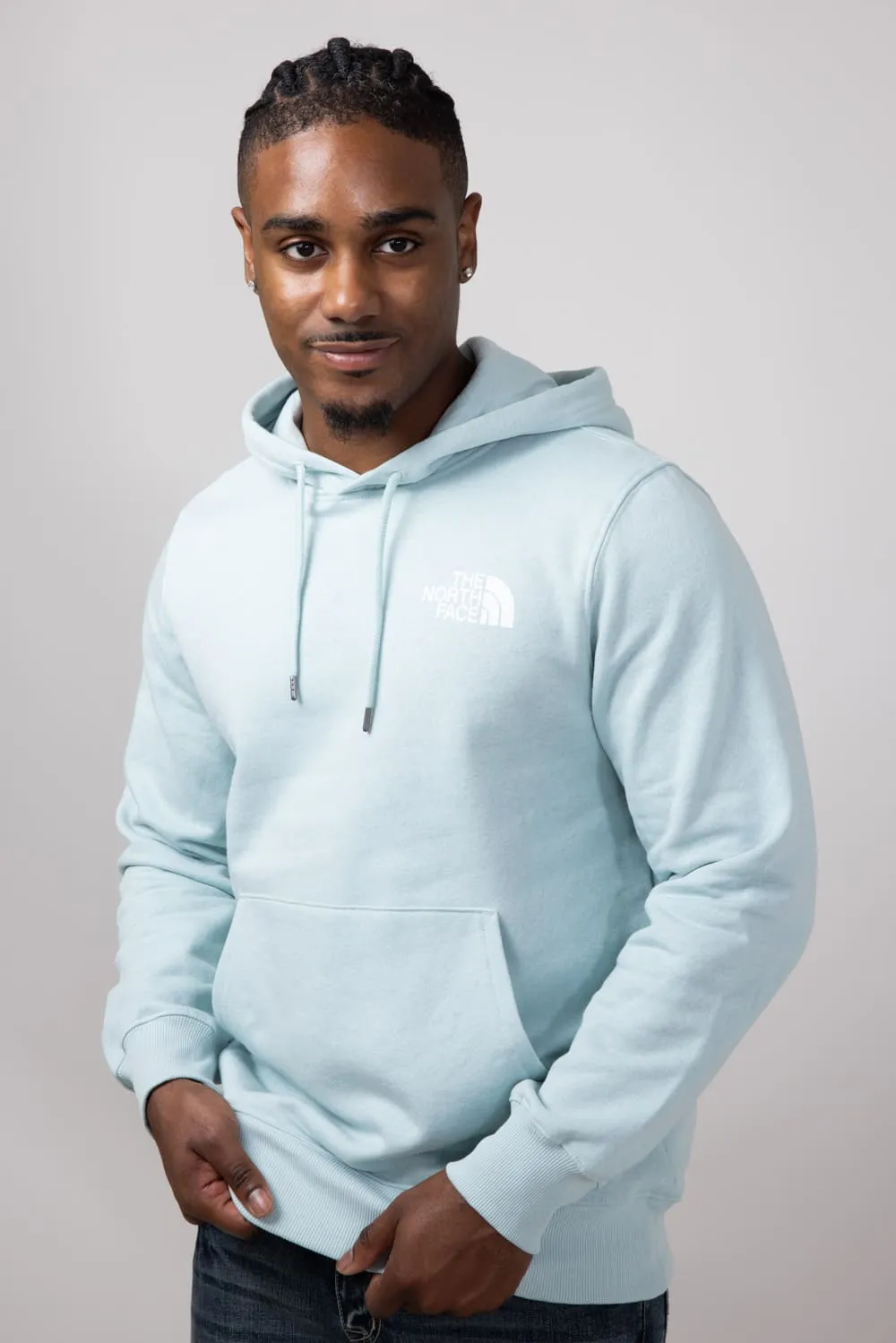 The North Face Box Logo Hoodie for Men in Muted Pine | NF0A7UNS-4SI-GRN sold by Glik’s product image thumbnail 5