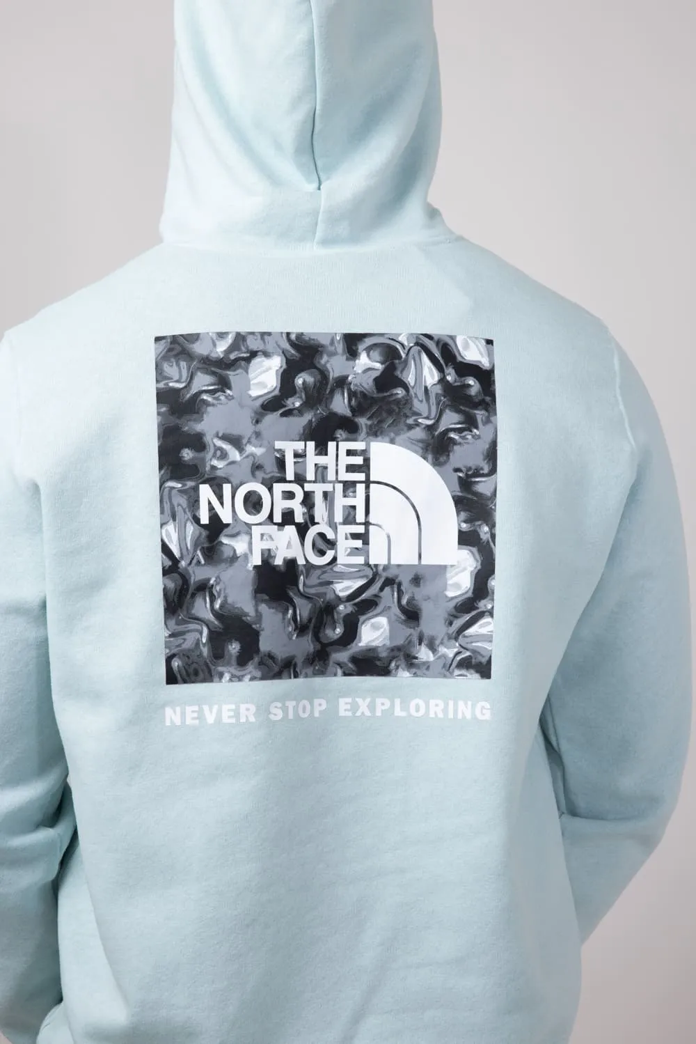 The North Face Box Logo Hoodie for Men in Muted Pine | NF0A7UNS-4SI-GRN sold by Glik’s product image thumbnail 4