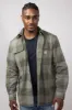 Carhartt Loose Fit Heavyweight Plaid Flannel Shirt for Men in Dusty Olive | 106356-DOV-OLIVE sold by Glik’s