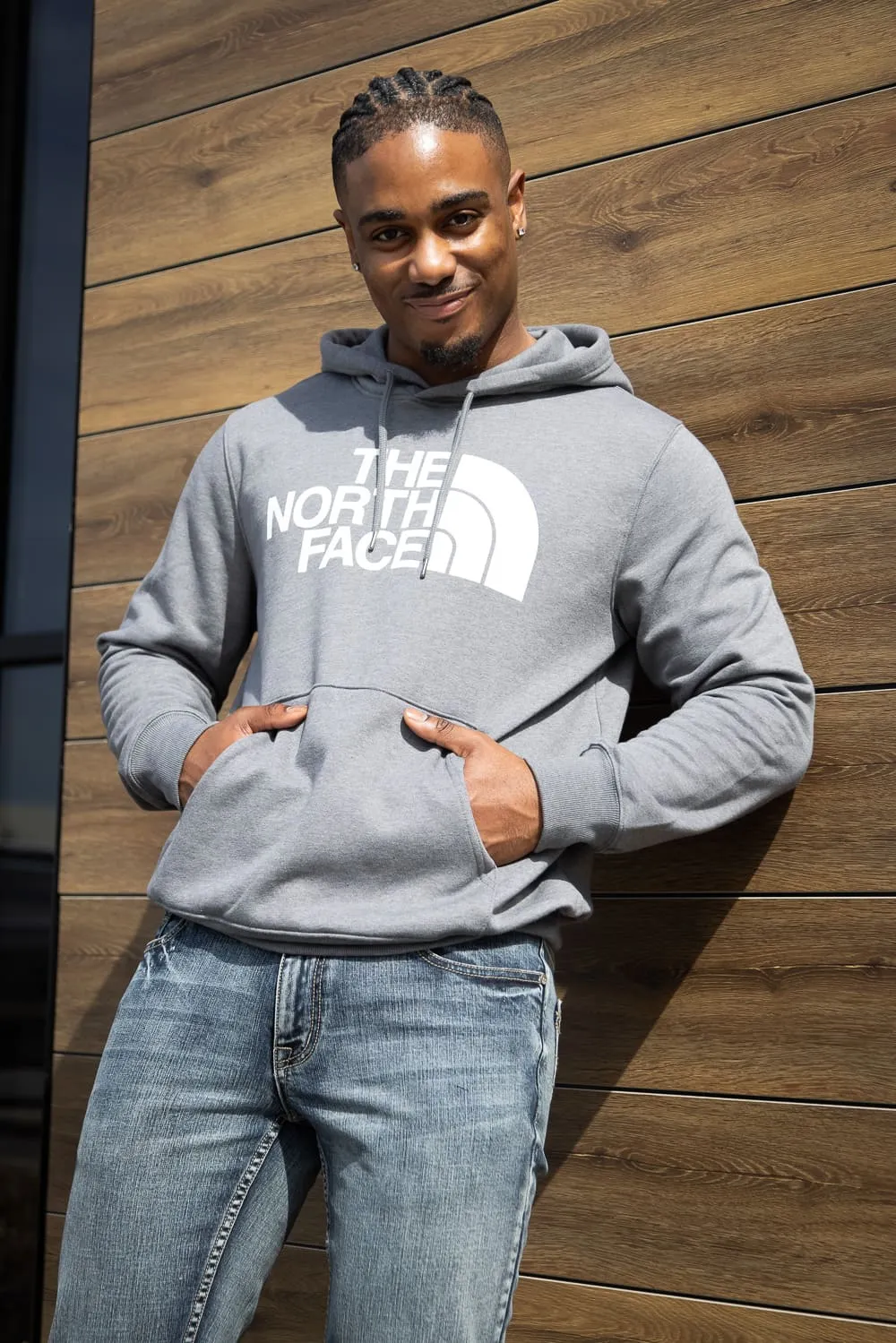 The North Face Half Dome Hoodie for Men in Grey Heather | NF0A7UNL-GAZ sold by Glik’s