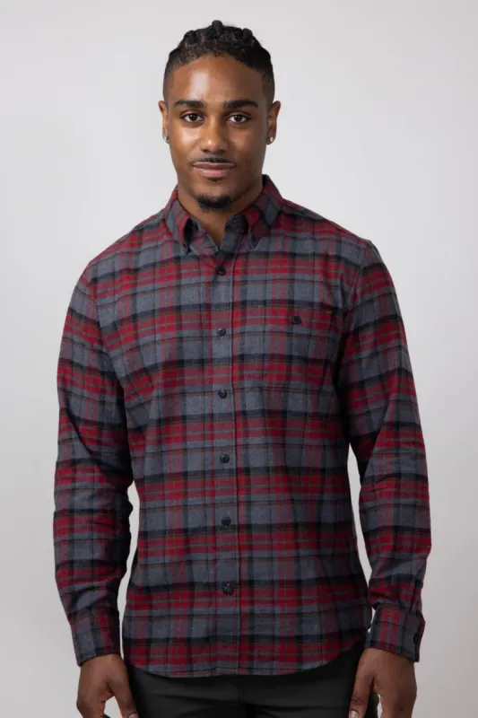 Weatherproof Vintage Brushed Flannel Shirt for Men in Bonfire | F2485217GK-BONFIRE sold by Glik’s
