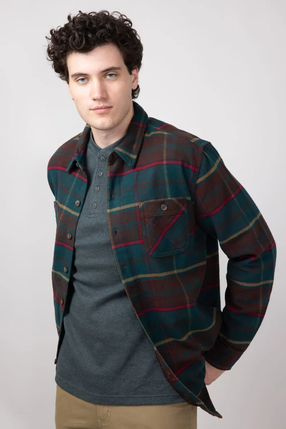 Weatherproof Vintage Brushed Lumber Jack Shirt Jacket for Men in Forest Biome | F2488133GK-FORESTBIOME sold by Glik’s product image thumbnail 4
