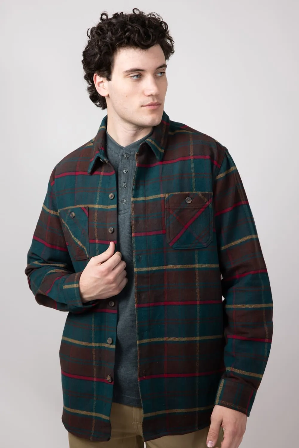 Weatherproof Vintage Brushed Lumber Jack Shirt Jacket for Men in Forest Biome | F2488133GK-FORESTBIOME sold by Glik’s product image thumbnail 3