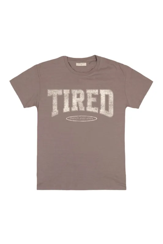 Simply Southern Plus Size Tired T-Shirt for Women in Desert Heather  | EXT-SS-TIRED-DESERTHTHR sold by Glik’s