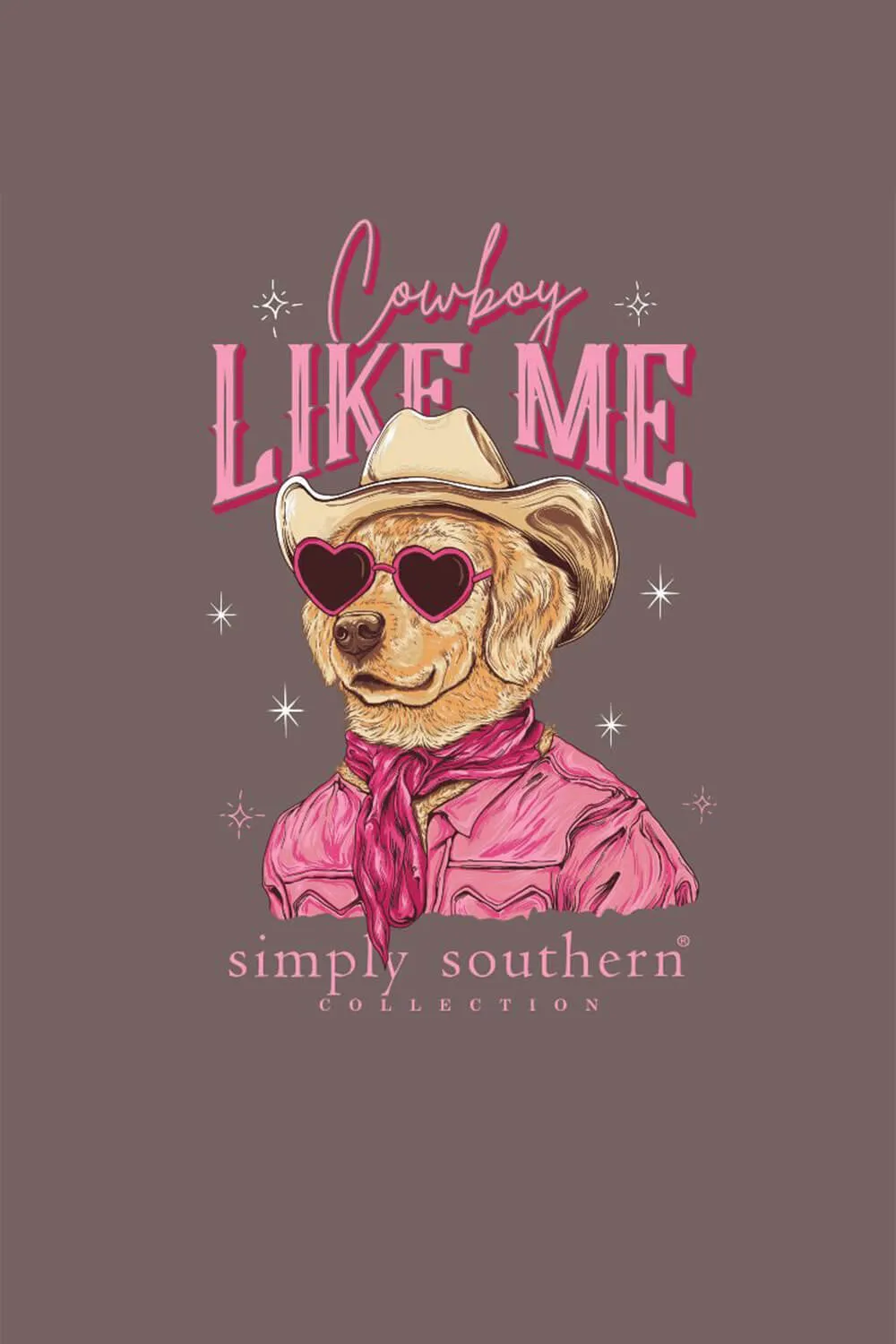 Simply Southern Plus Size Long Sleeve Cowboy Like Me Dog T-Shirt for Women in Mocha | EXT-LS-LIKEME-MOCHA sold by Glik’s product image thumbnail 3