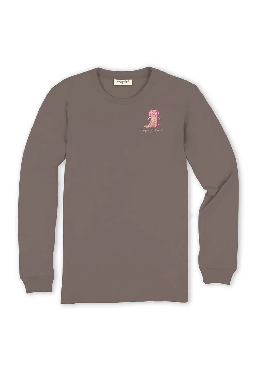 Simply Southern Plus Size Long Sleeve Cowboy Like Me Dog T-Shirt for Women in Mocha | EXT-LS-LIKEME-MOCHA sold by Glik’s product image thumbnail 2