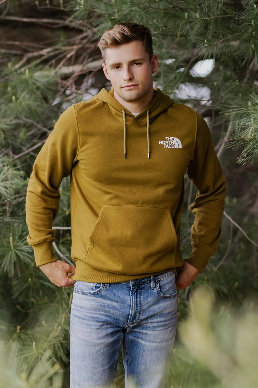 The North Face Box Logo Hoodie for Men in Green | NF0A7UNS-1OB-GRN sold by Glik’s product image thumbnail 2