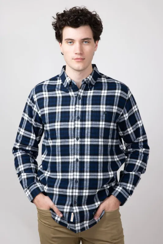Weatherproof Vintage Brushed Flannel Shirt for Men in Blue Print | F2485572GK-BLUEPRINT sold by Glik’s