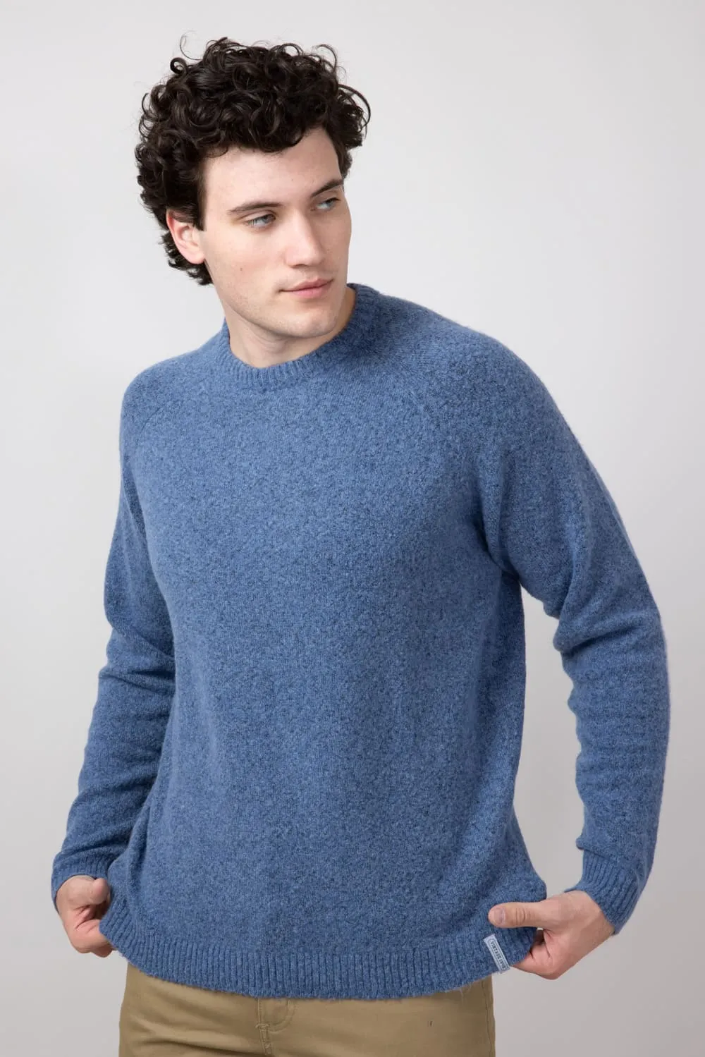Weatherproof Vintage Boucle Crewneck Sweater for Men in Denim | F2440556GK-DENIM sold by Glik’s product image thumbnail 3
