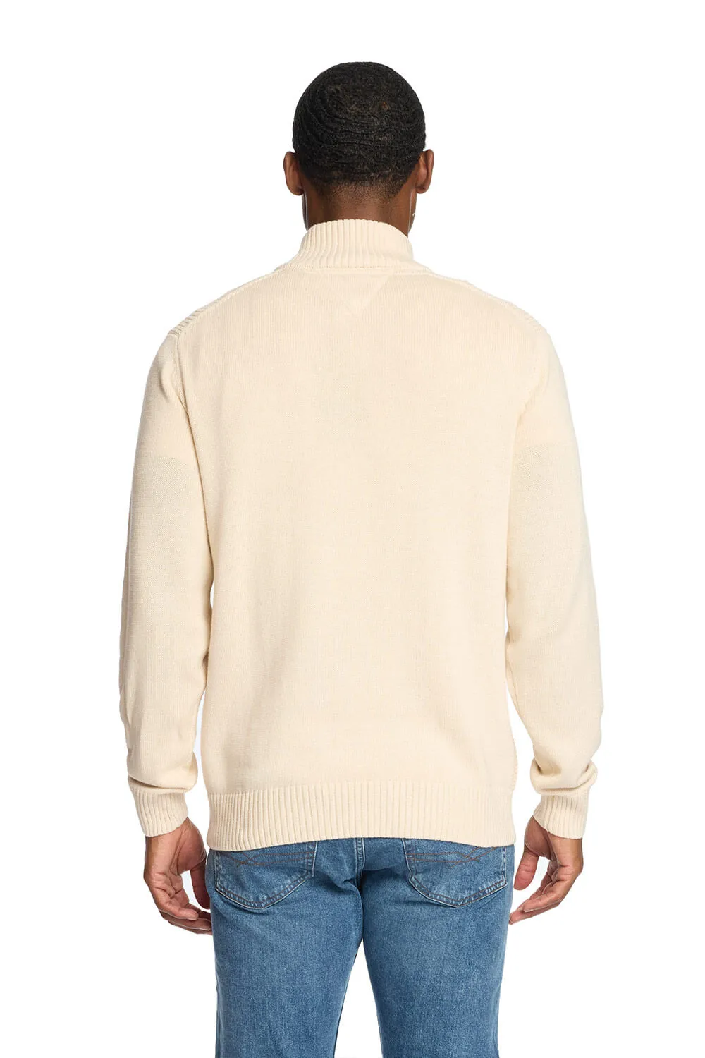 Weatherproof Vintage Textured Quarter Zip Sweater for Men in Ecru | F245994GK-ECRU sold by Glik’s product image thumbnail 2